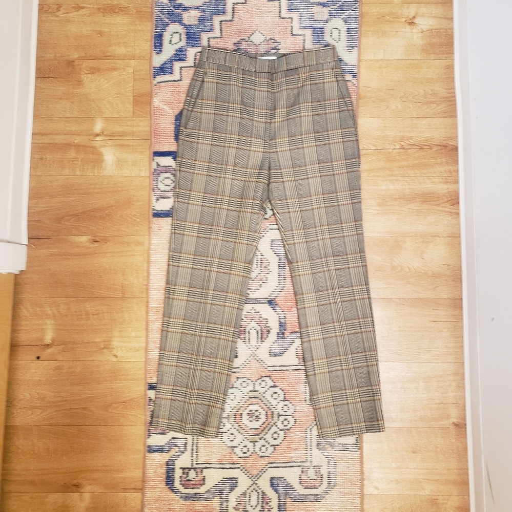 Sandro Plaid Trousers
